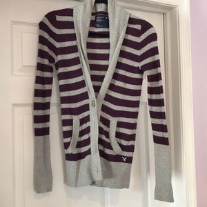 AE Striped Cardigan